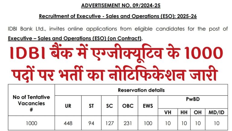 IDBI Bank Vacancy